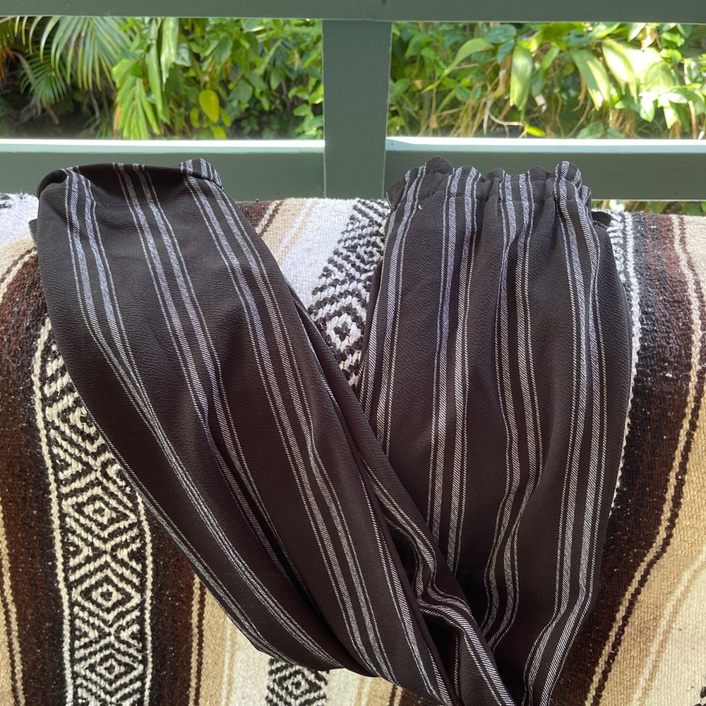 Striped loose pants